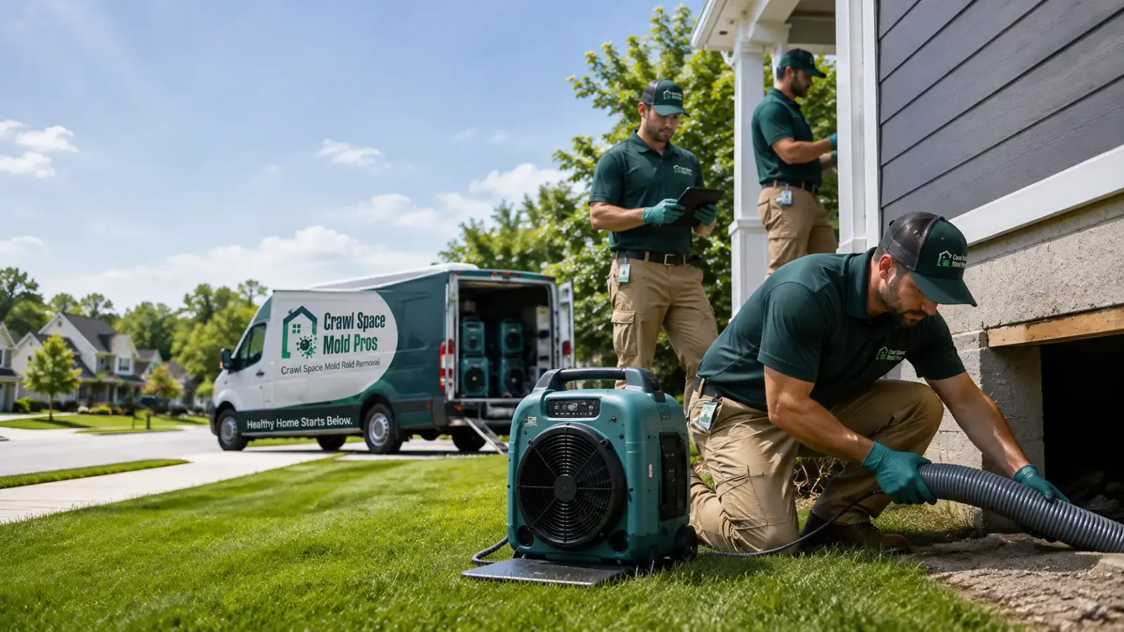 Crawl Space Mold Removal in Clontarf, MN